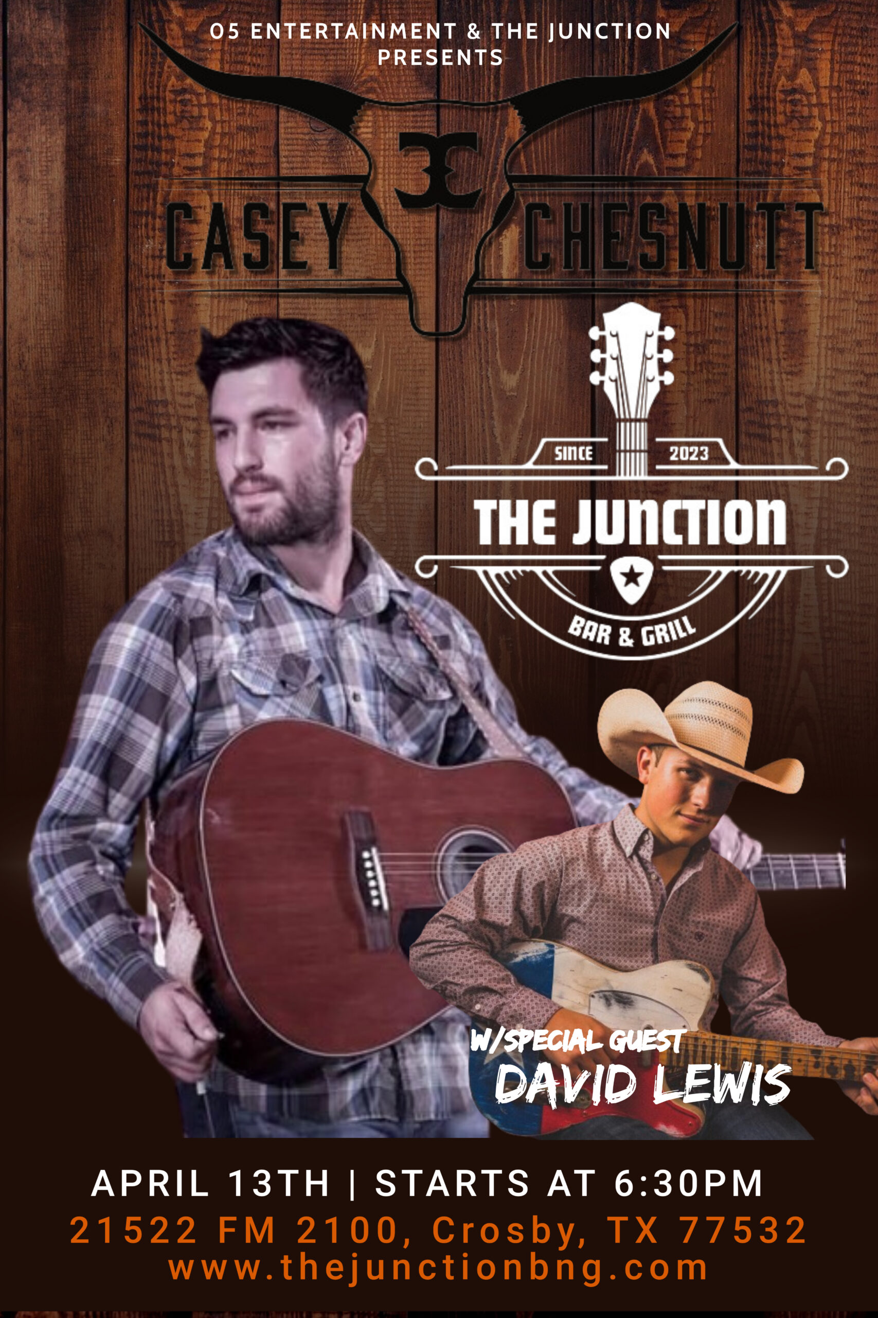Casey Chesnutt w/special guest David Lewis