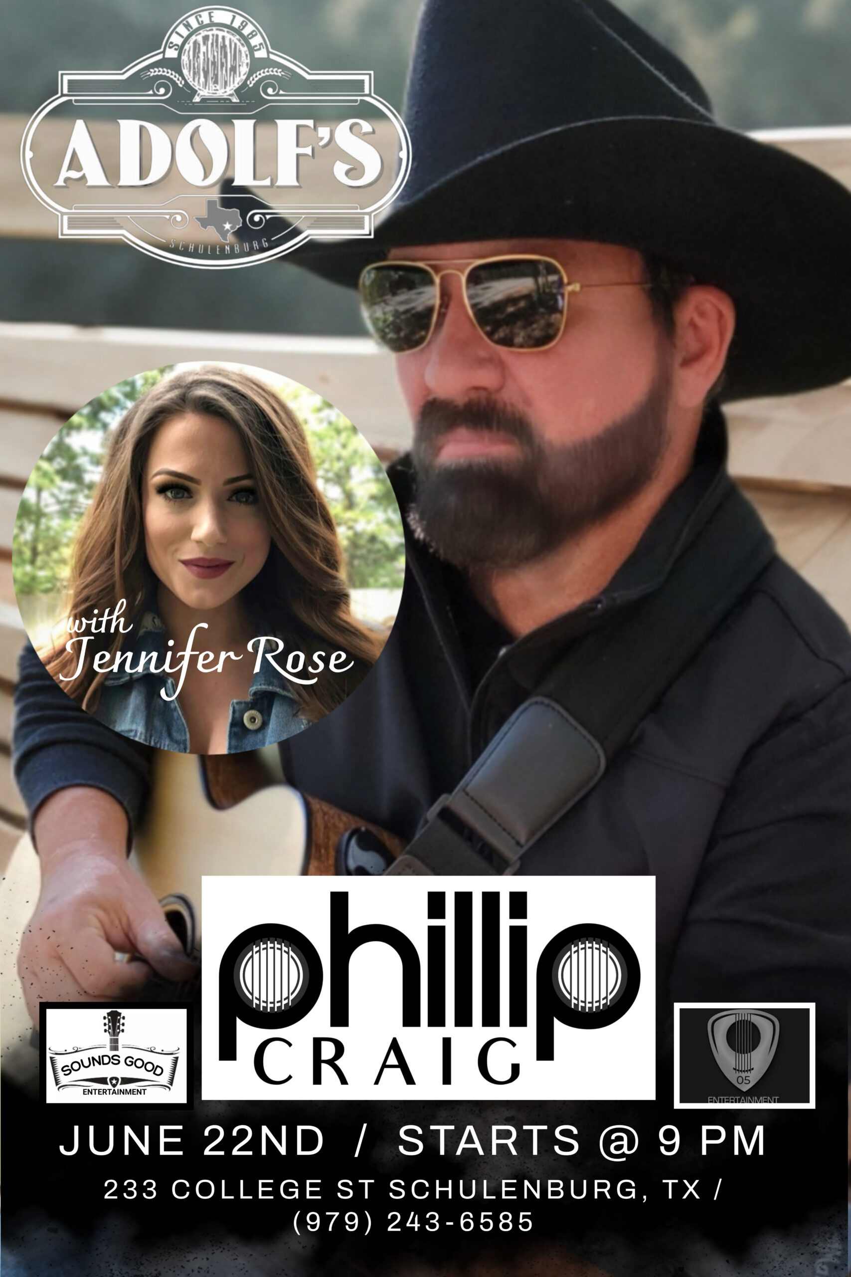 Phillip Craig w/Jennifer Rose @ Adolf's