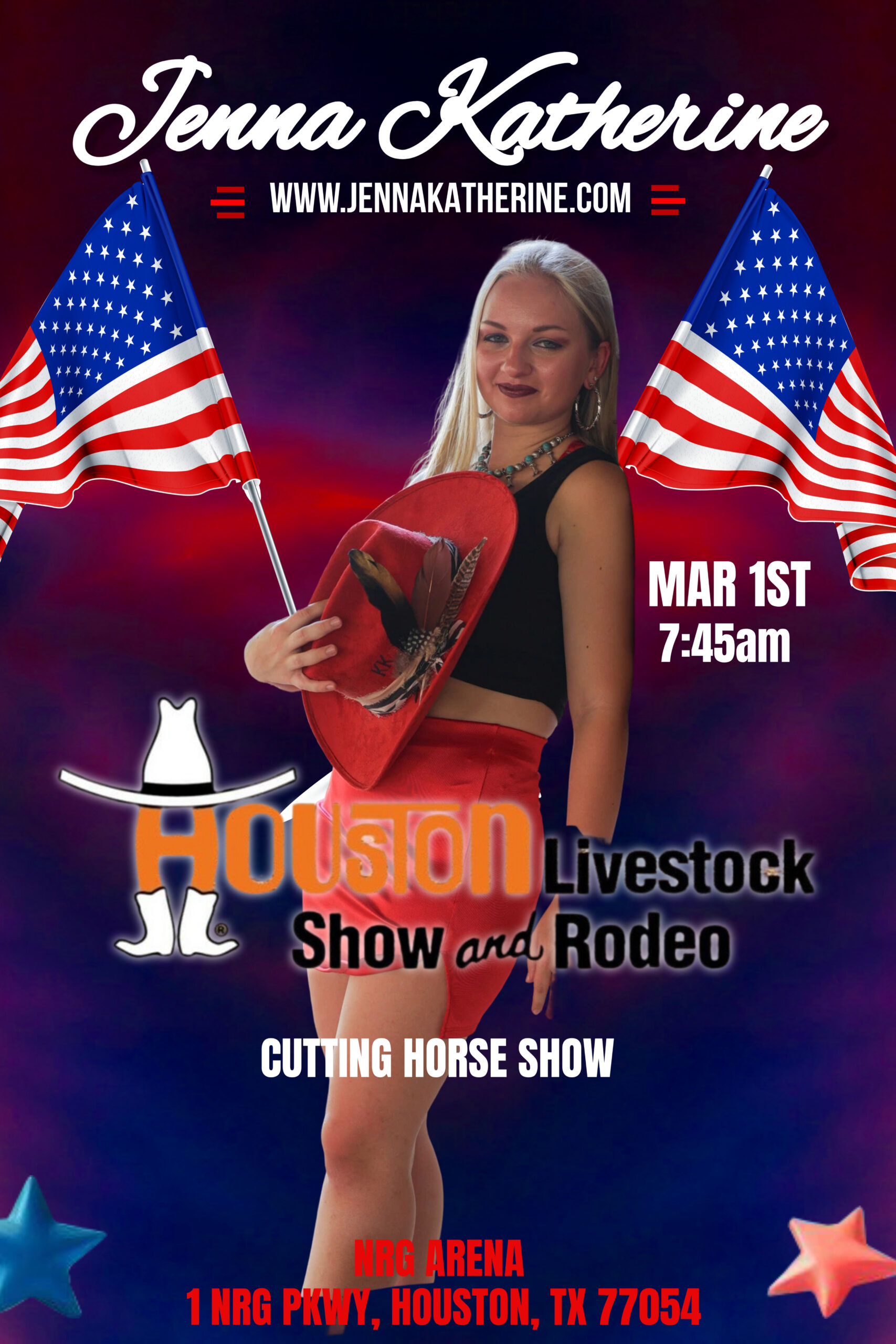 Jenna Katherine @ Houston Livestock Show & Rodeo Cutting Horse Show