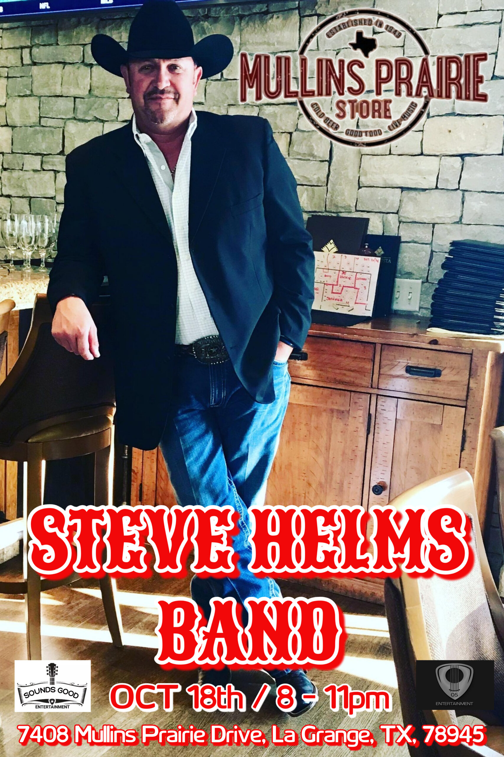 Steve Helms Band @ Mullins Prairie Store