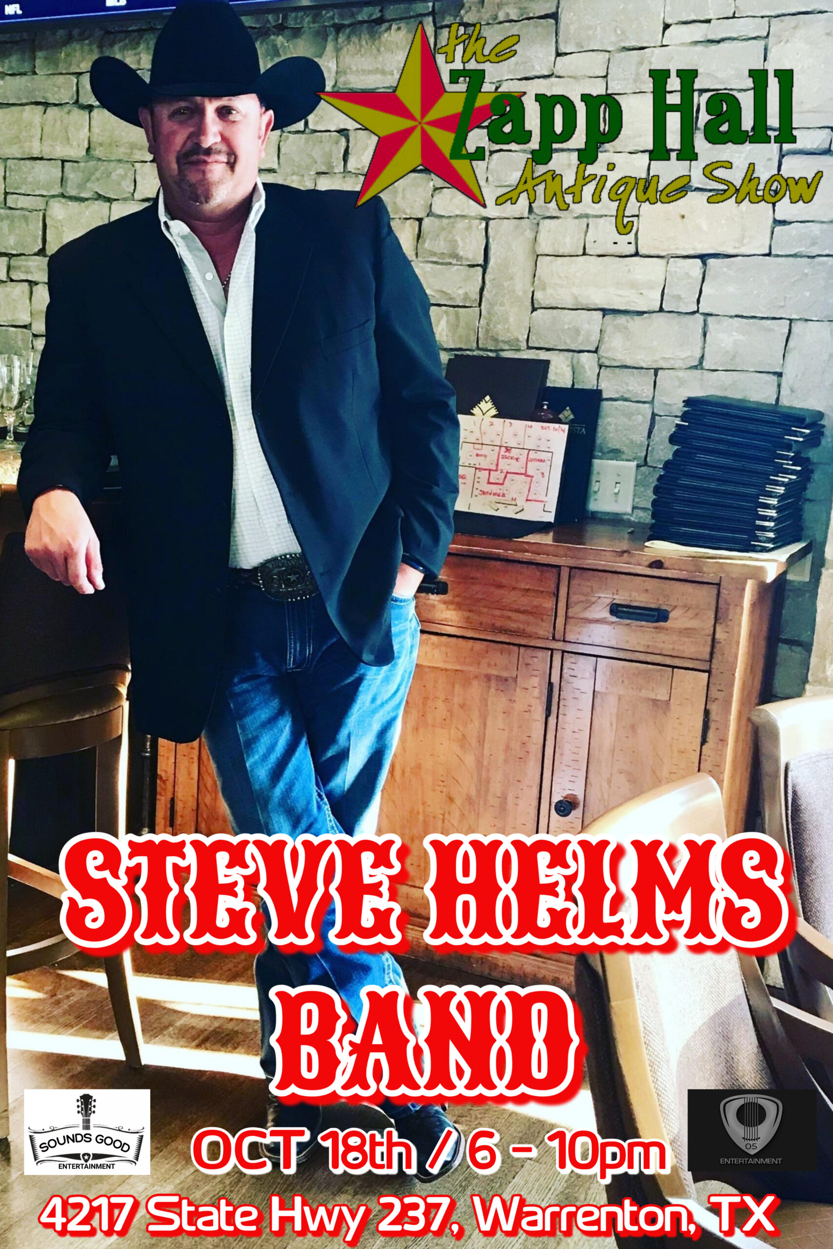 Steve Helms Band @ Zapp Hall Antique Show