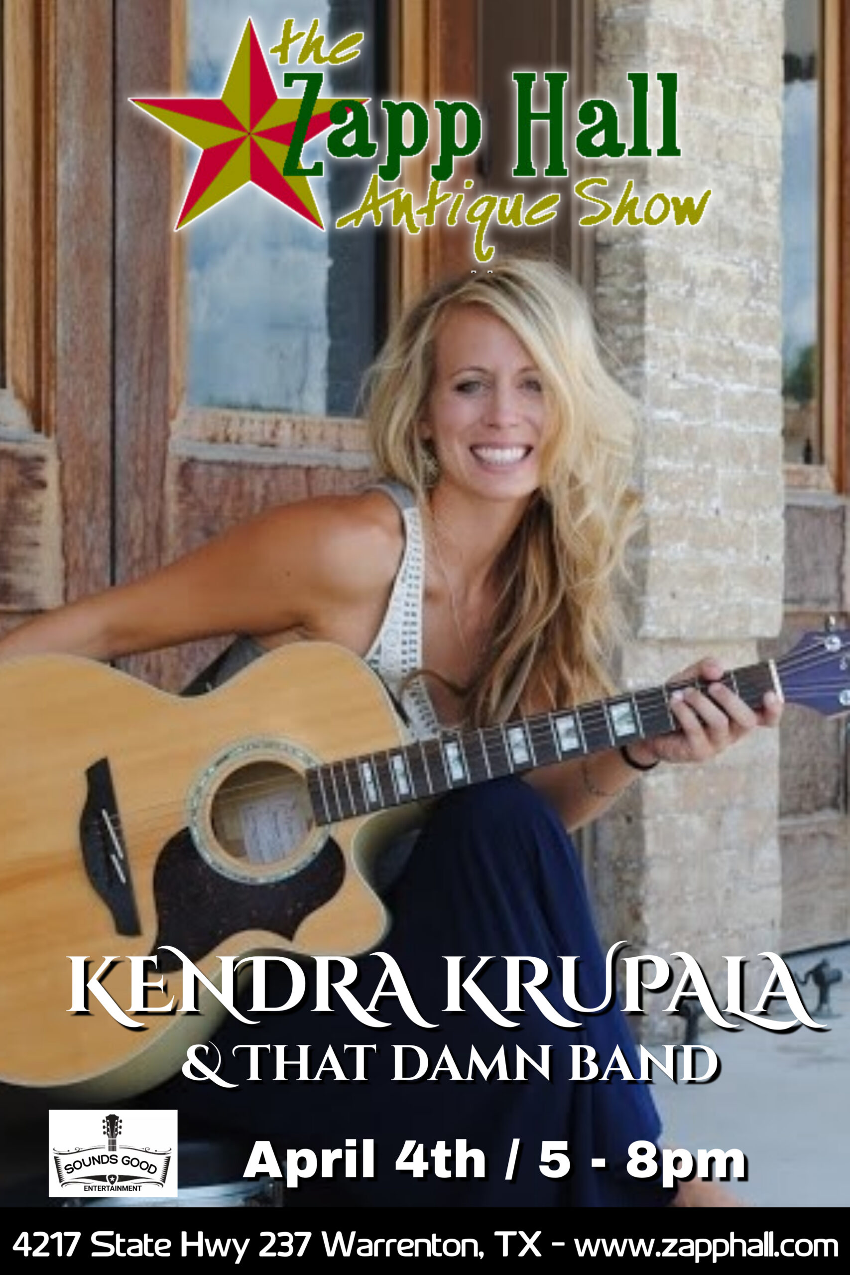 Kendra Krupala & That Damn Band @ Zapp Hall Antique Show