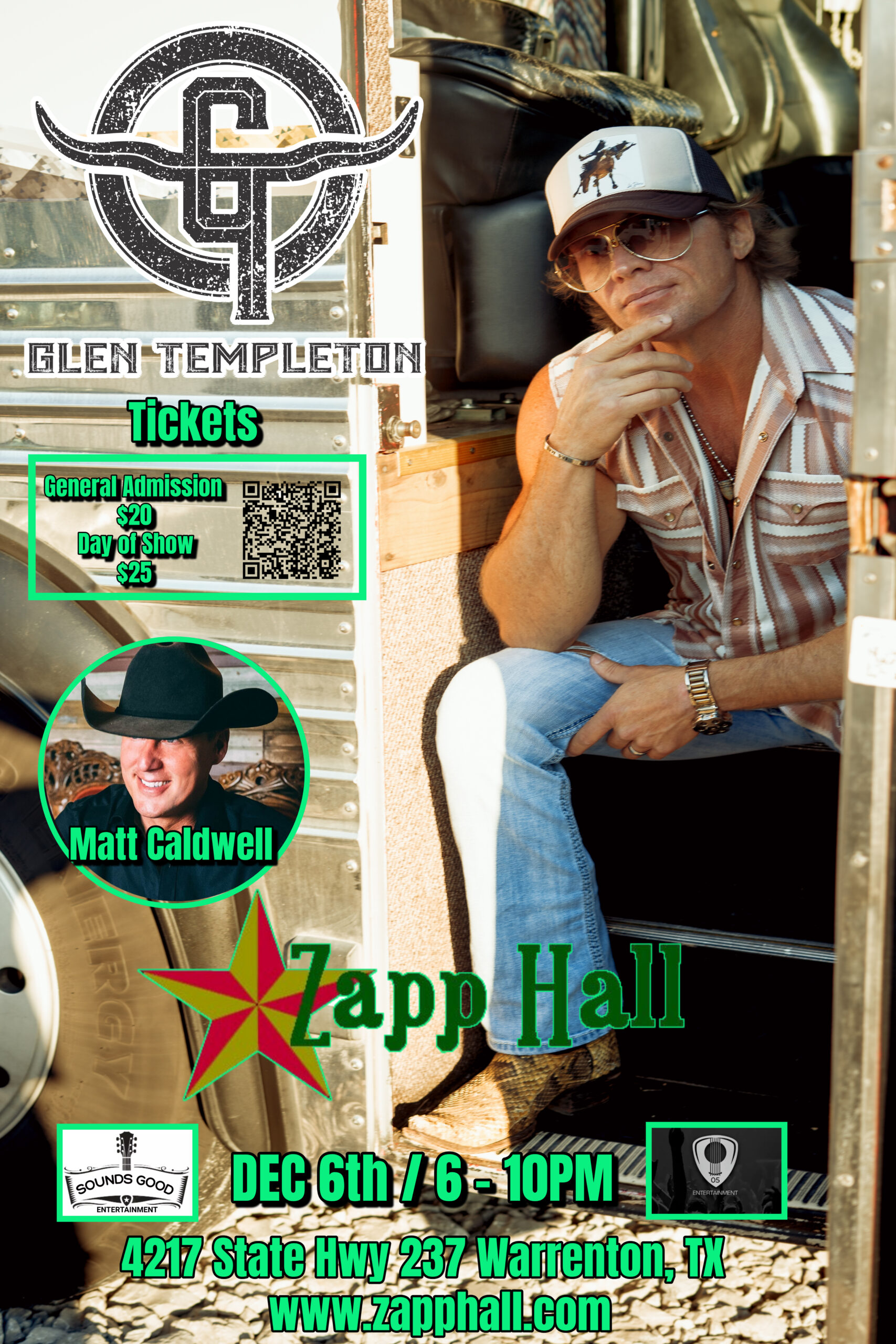 Glen Templeton w/Matt Caldwell @ Zapp Hall