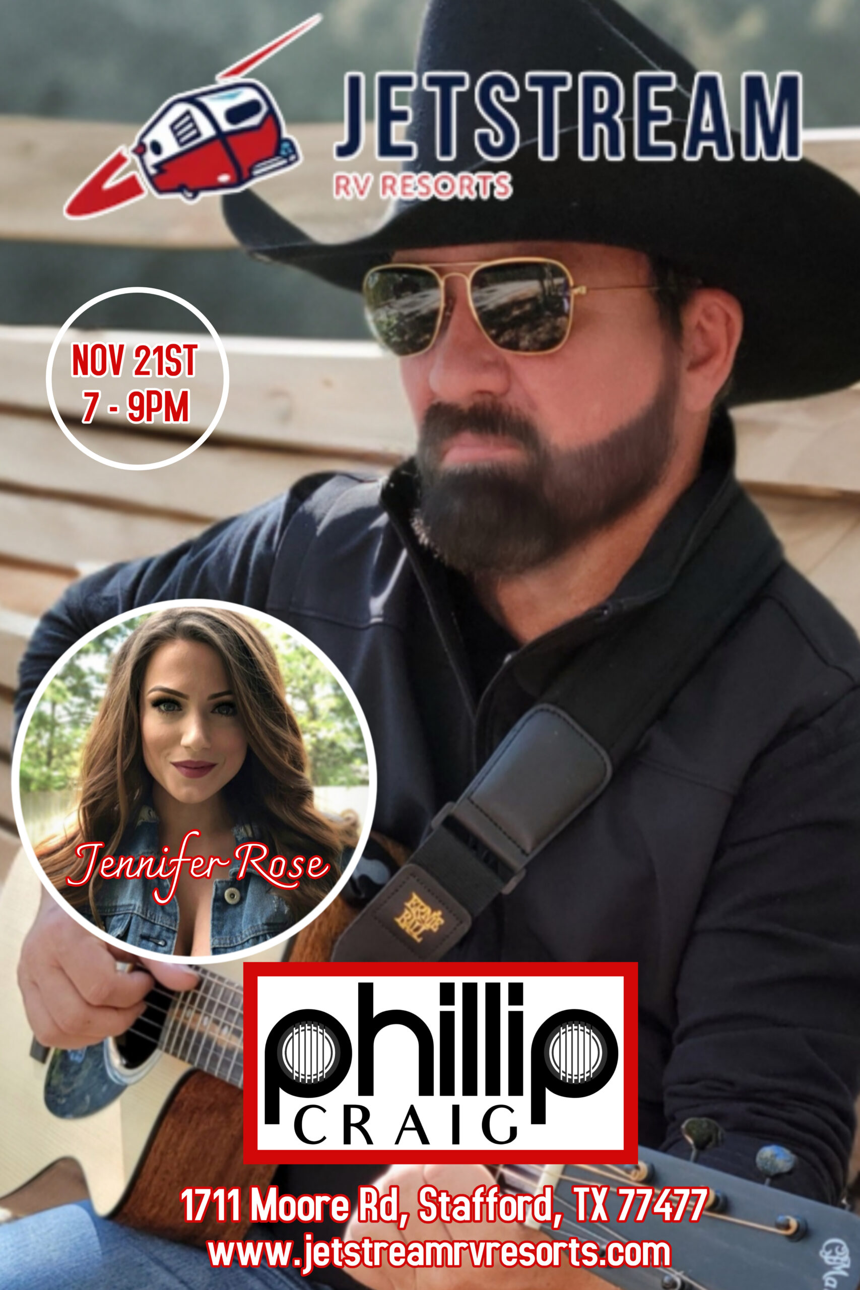 Phillip Craig w/Jennifer Rose @ Jetstream RV Resort - Stafford