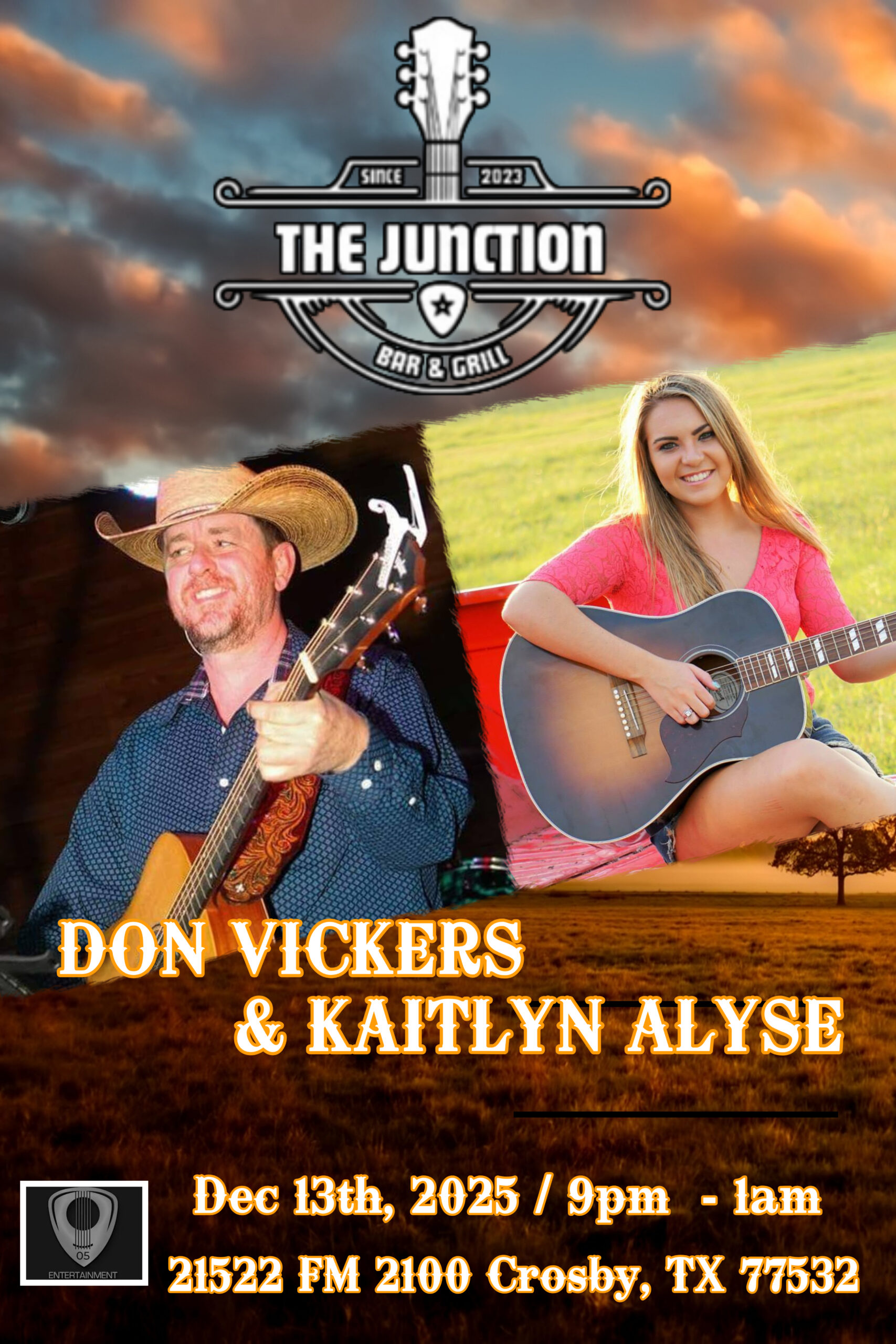 Don Vickers & Kaitlyn Alyse @ The Junction Bar & Grill