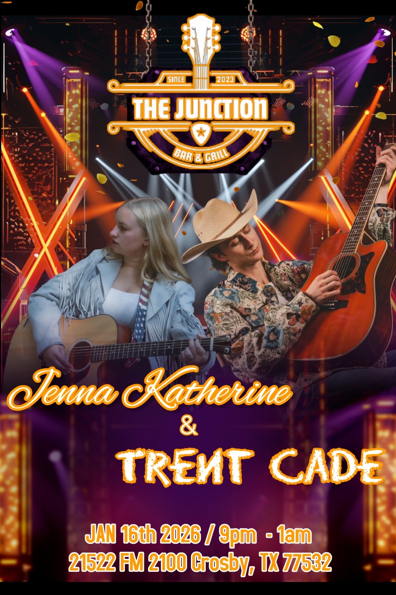 Jenna Katherine & Trent Cade @ The Junction Bar & Grill