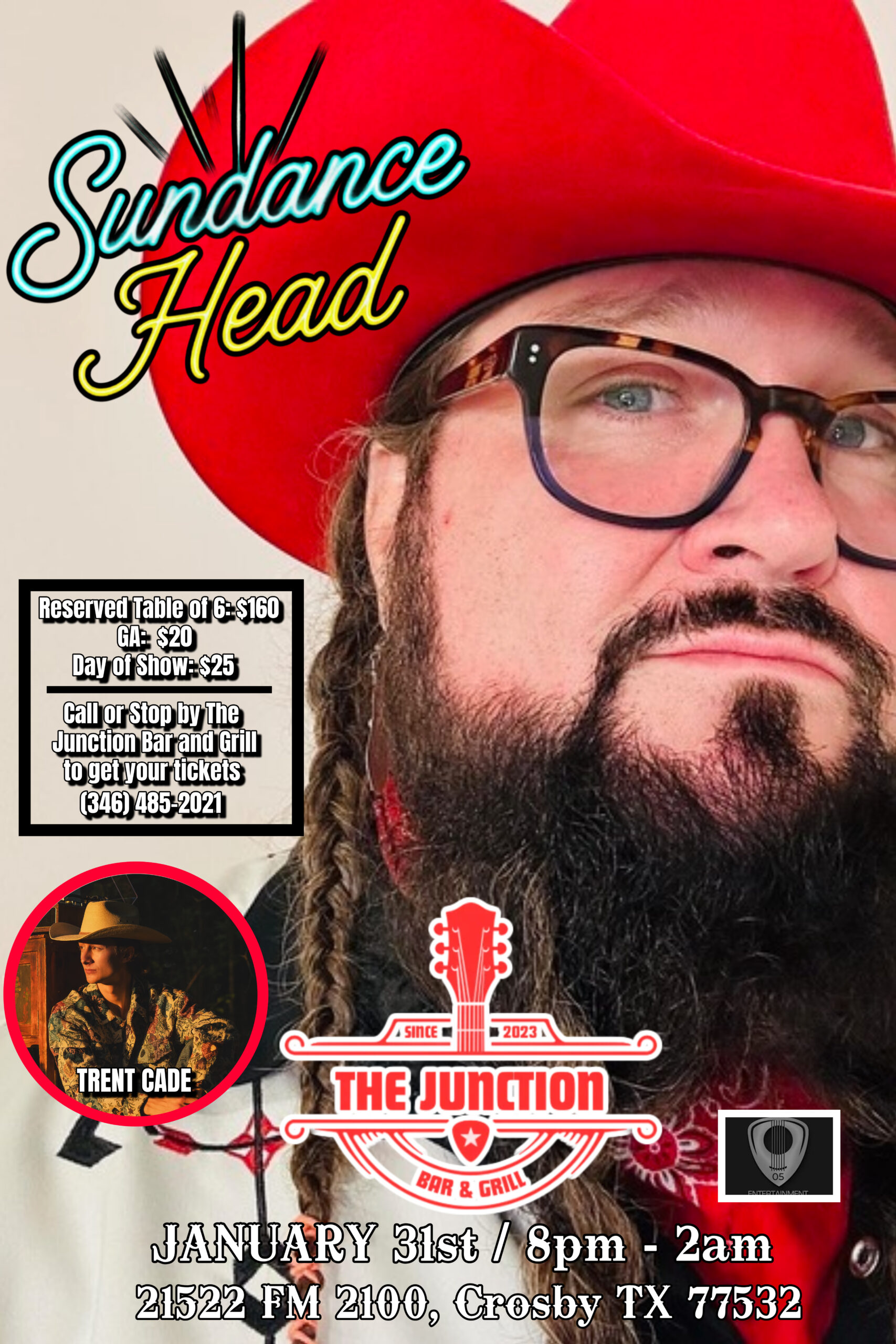 Sundance Head w/Trent Cade @ The Junction Bar and Grill