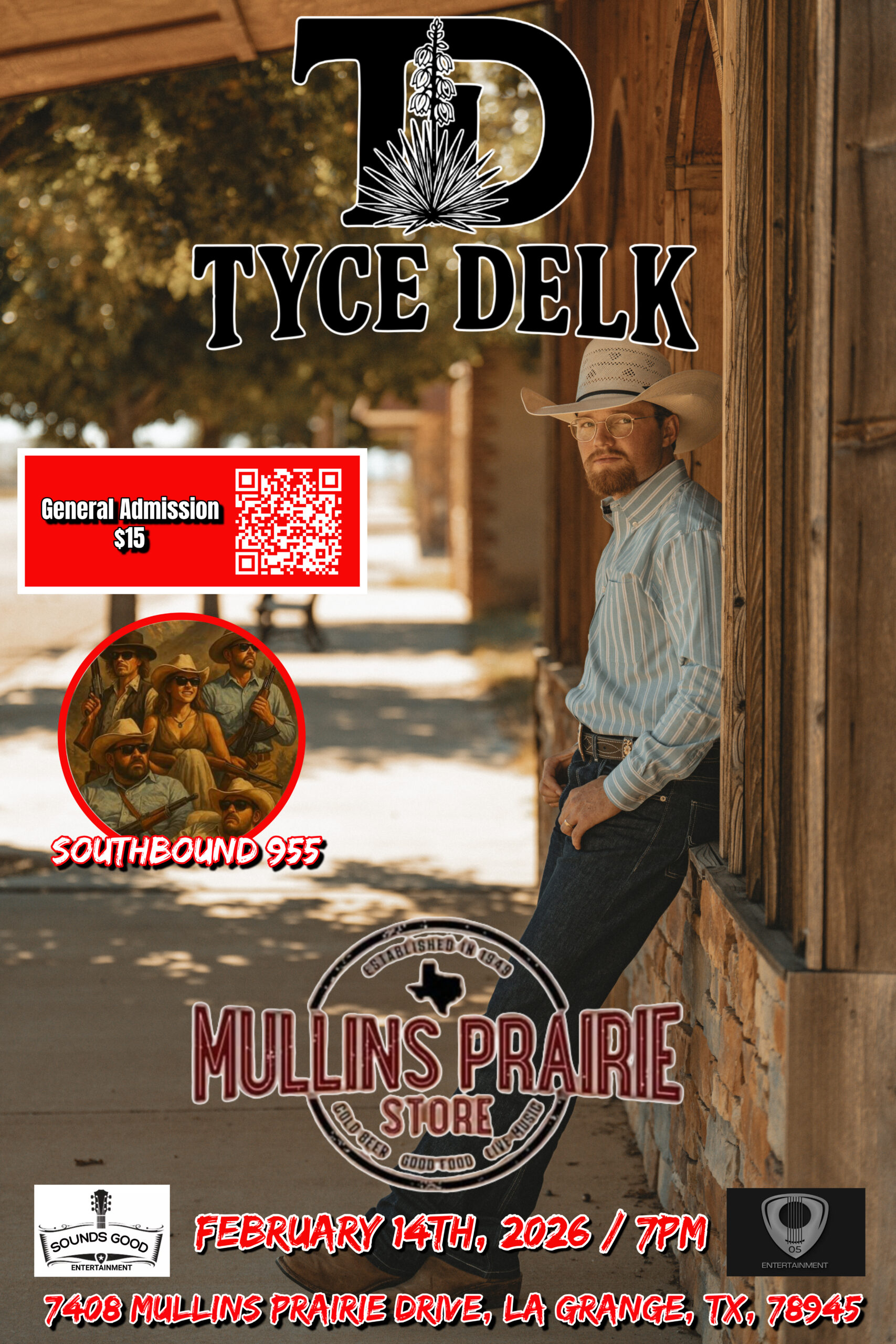 Tyce Delk w/Southbound 955 @ Mullins Prairie Store