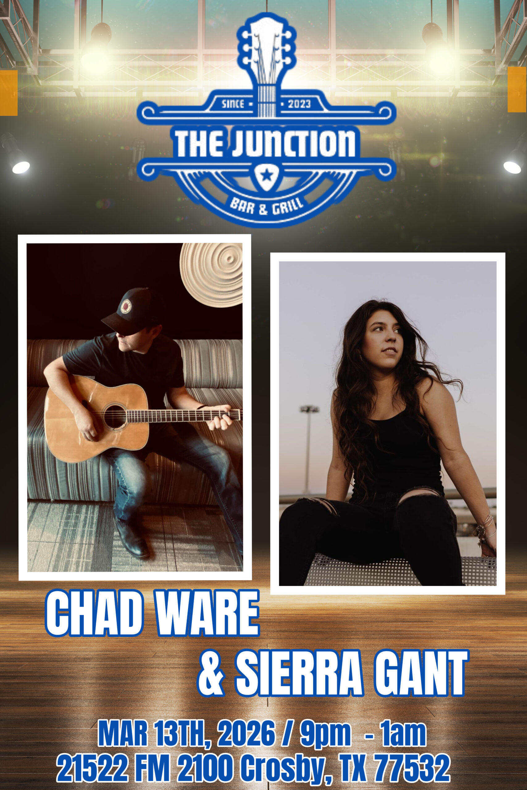 Chad Ware & Sierra Gant @ The Junction Bar and Grill