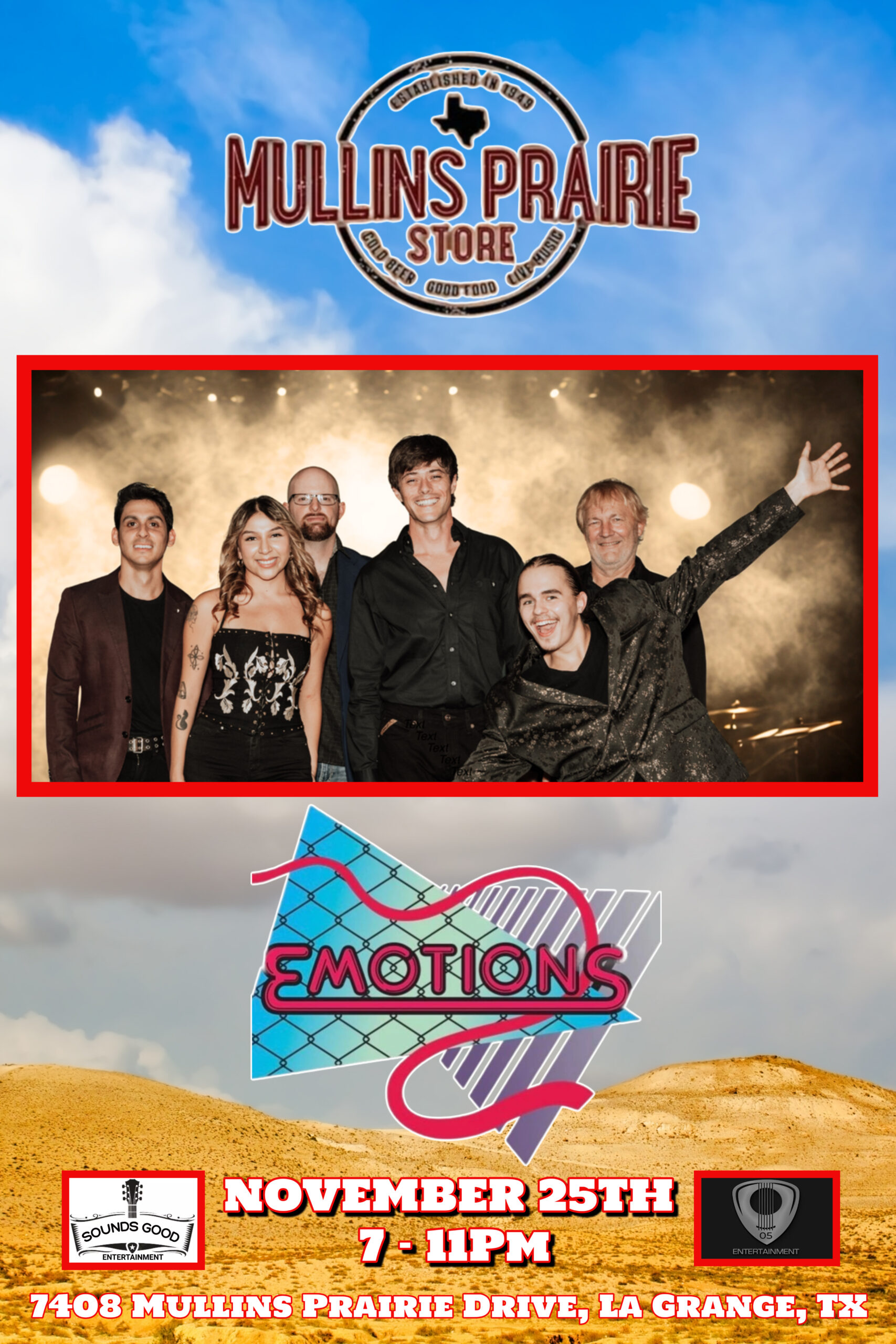 The Emotions @ Mullins Prairie Store