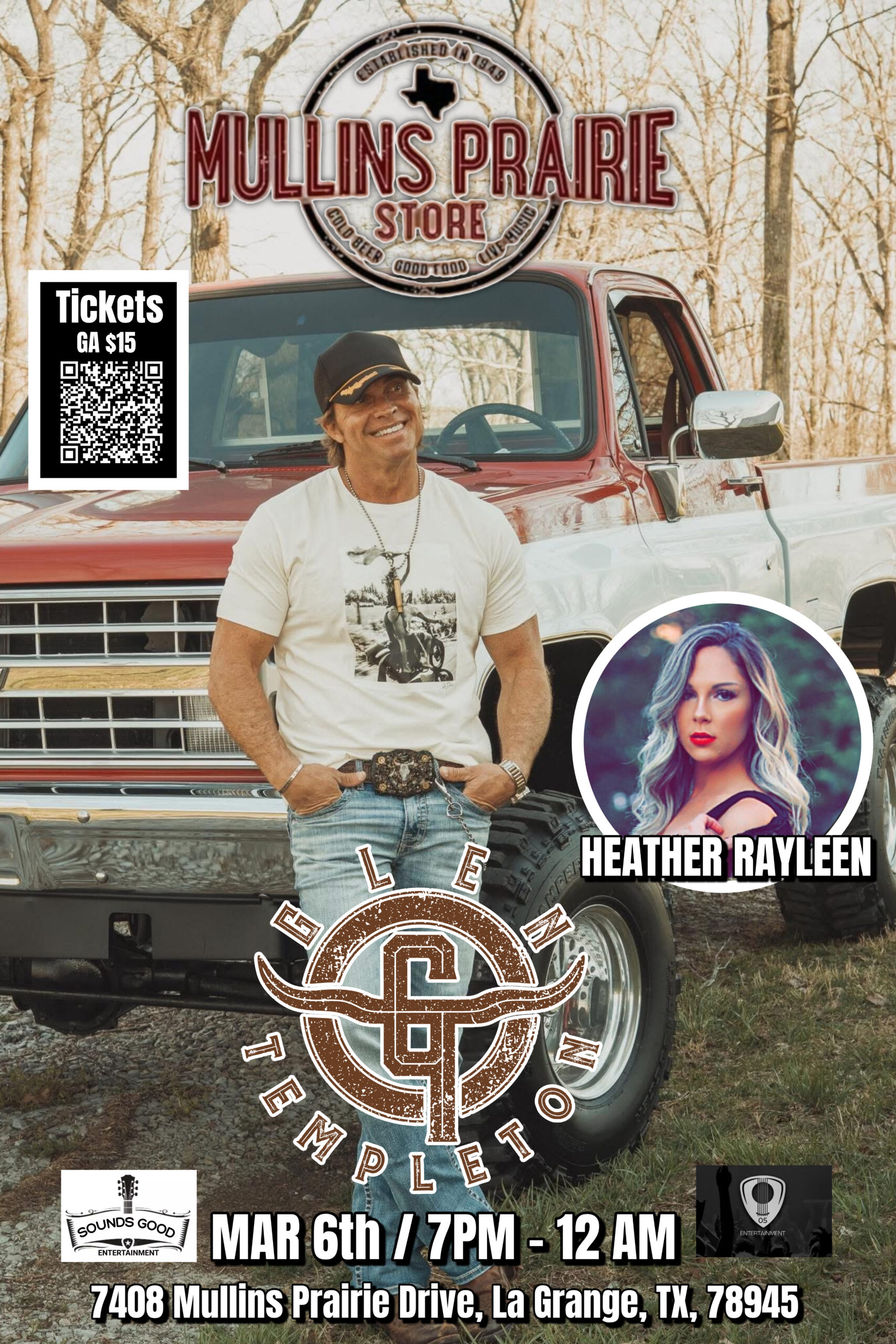 Glen Templeton w/Heather Rayleen @ Mullins Prairie Store