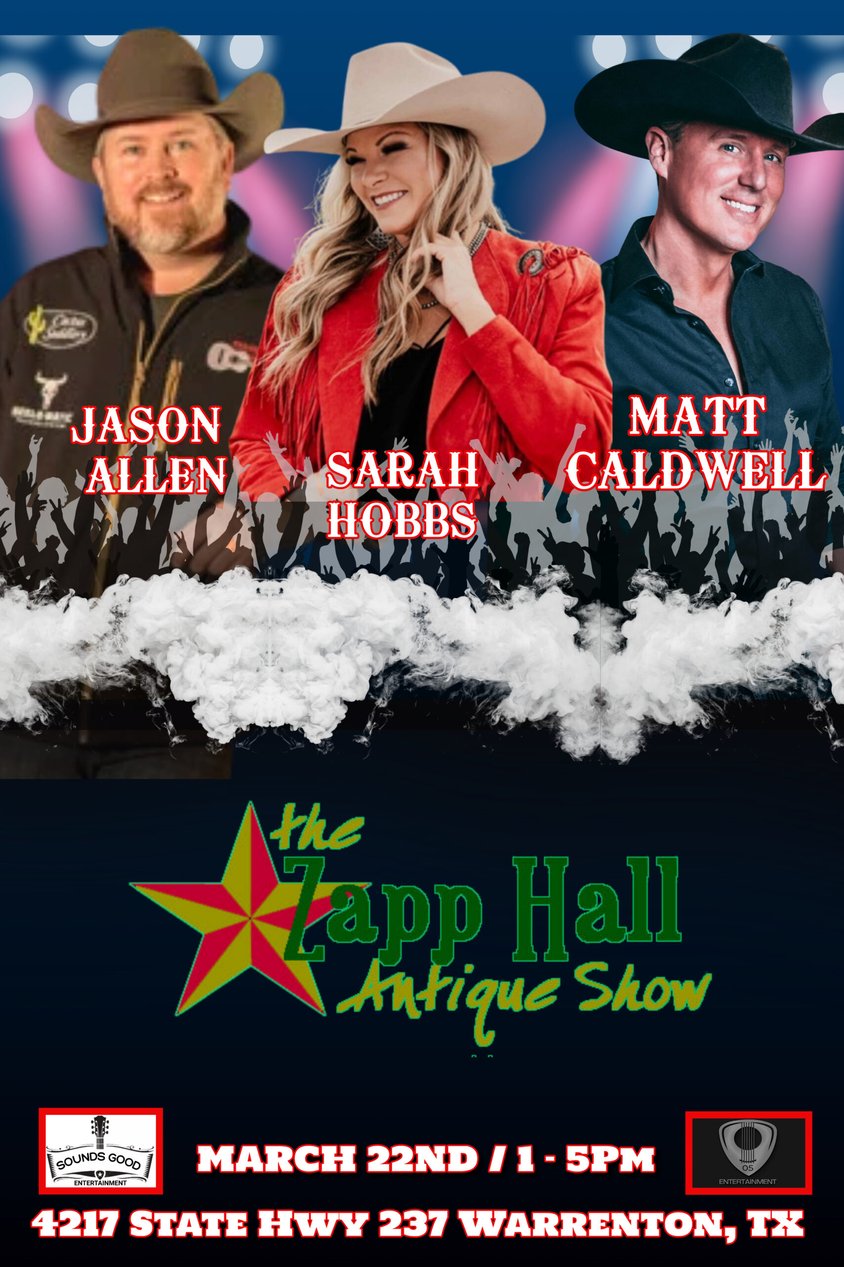 Jason Allen, Sarah Hobbs & Matt Caldwell @ Zapp Hall Antique Show