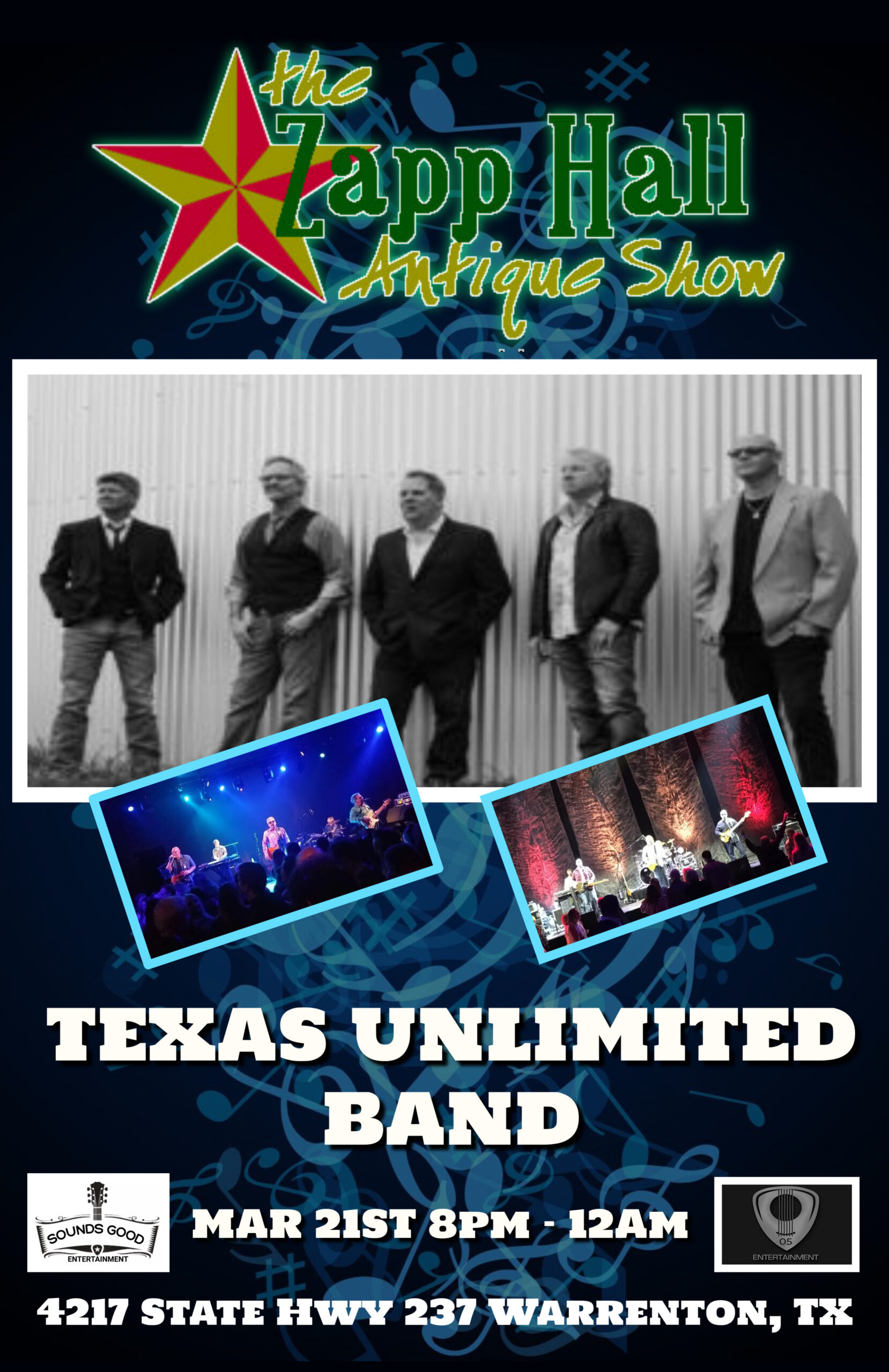 Texas Unlimited Band @ Zapp Hall Antique Show