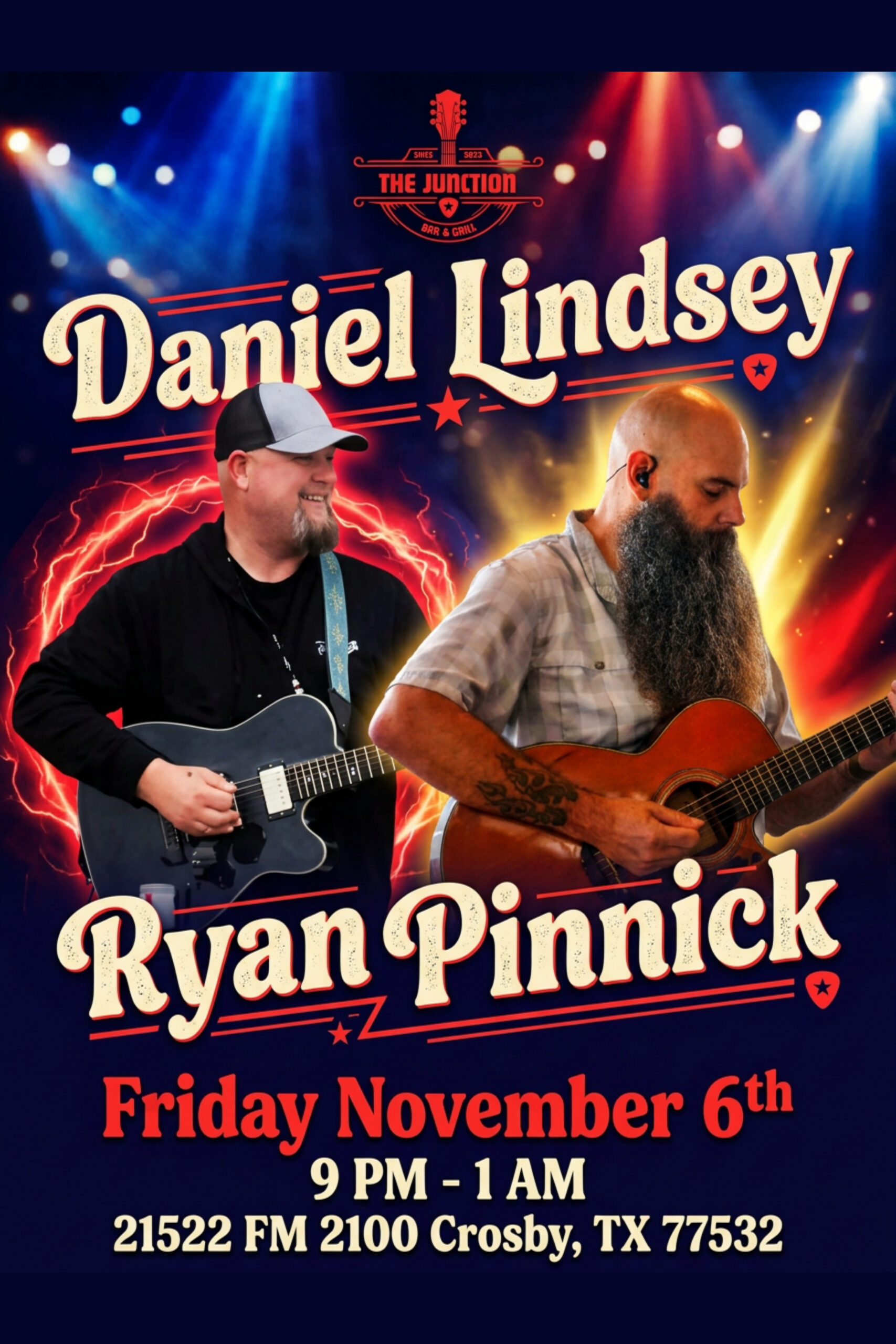Daniel Lindsey & Ryan Pinnick @ The Junction Bar and Grill