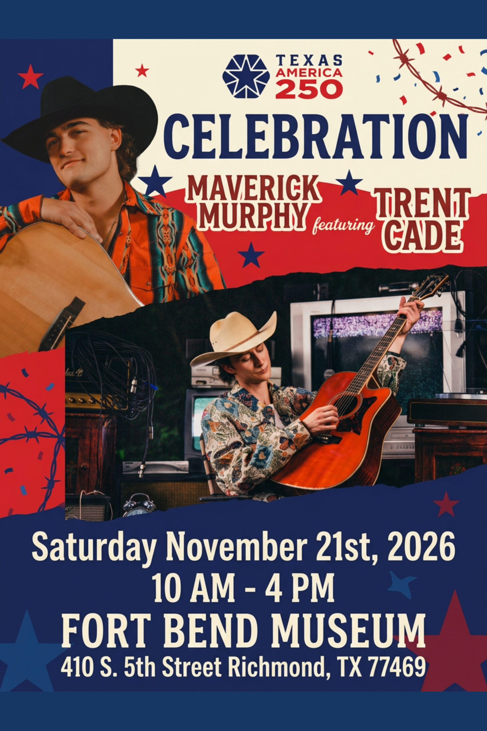 Maverick Murphy & Trent Cade @ Texas America 250 Celebration